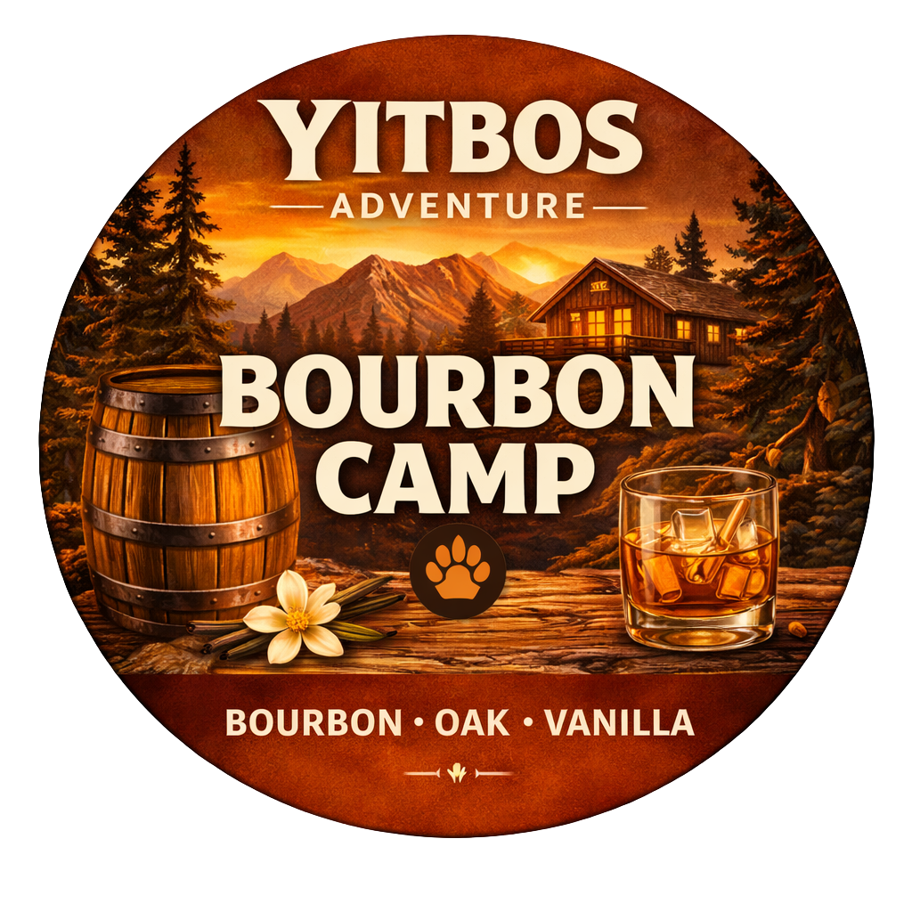 Bourbon Camp 8oz Amber Jar Candle