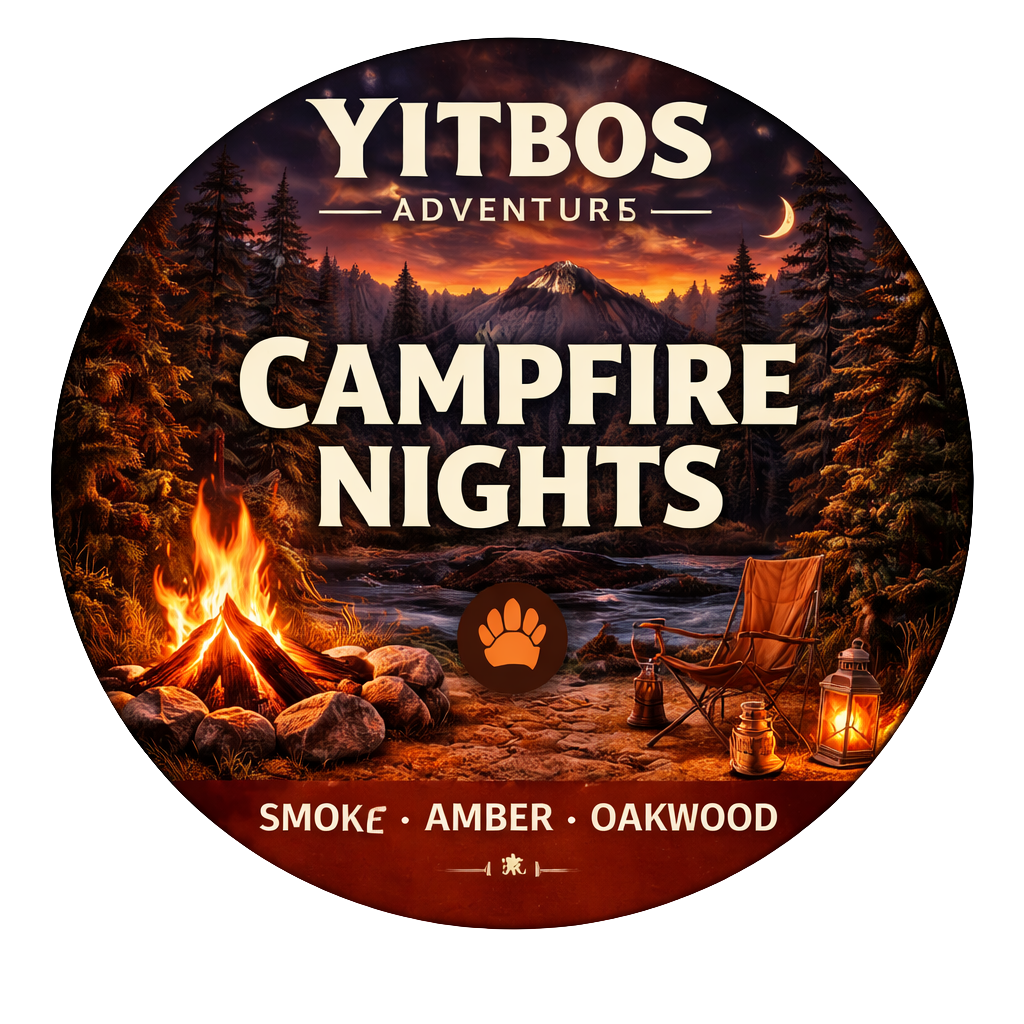 Campfire Nights 8oz Amber Jar Candle