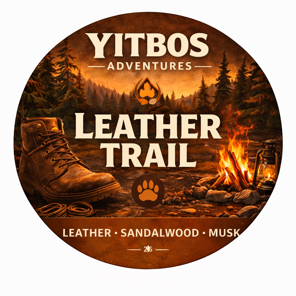 Leather Trail 8oz Amber Jar Candle