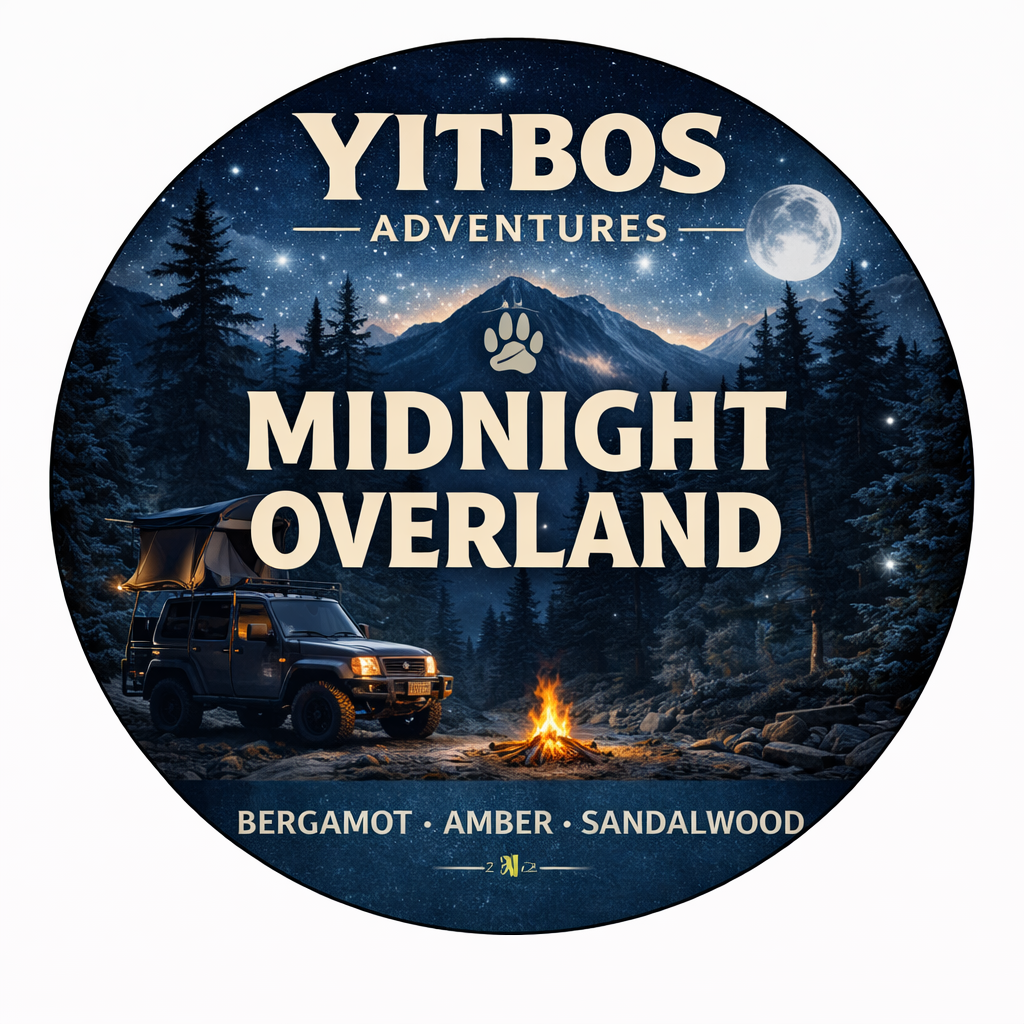 Midnight Overland 8oz Amber Jar Candle