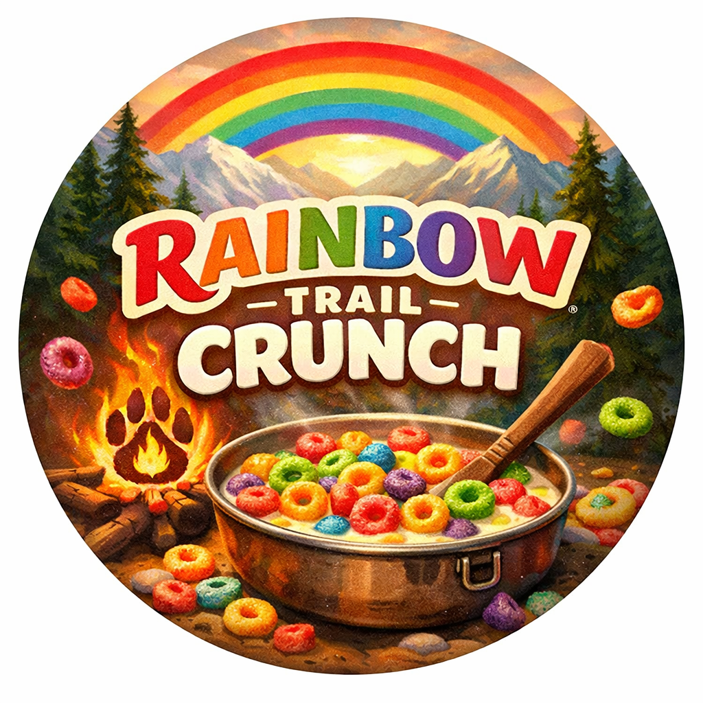 Rainbow Trail Crunch 8oz Amber Jar Candle
