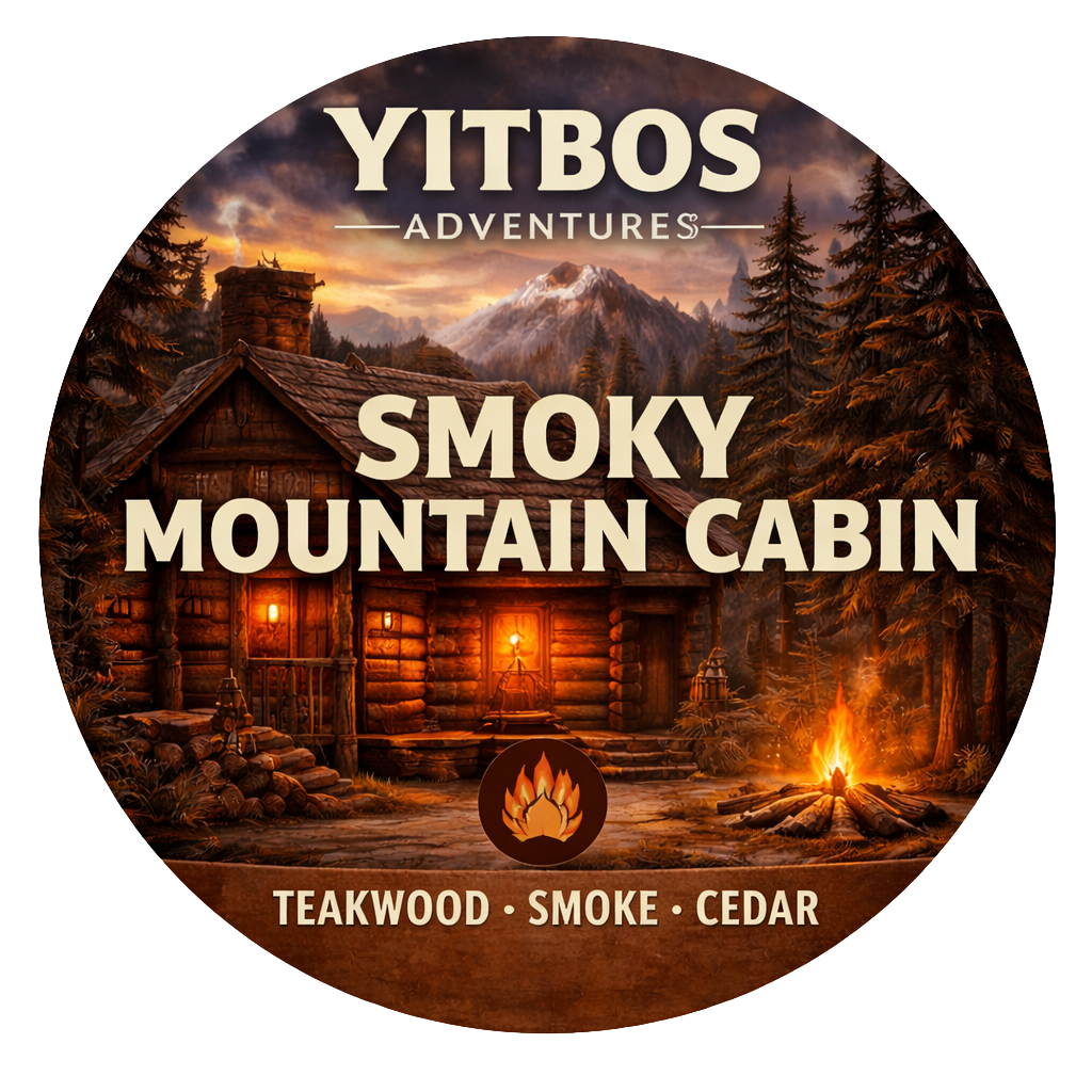 Smoky Mountain Cabin 8oz Amber Jar Candle